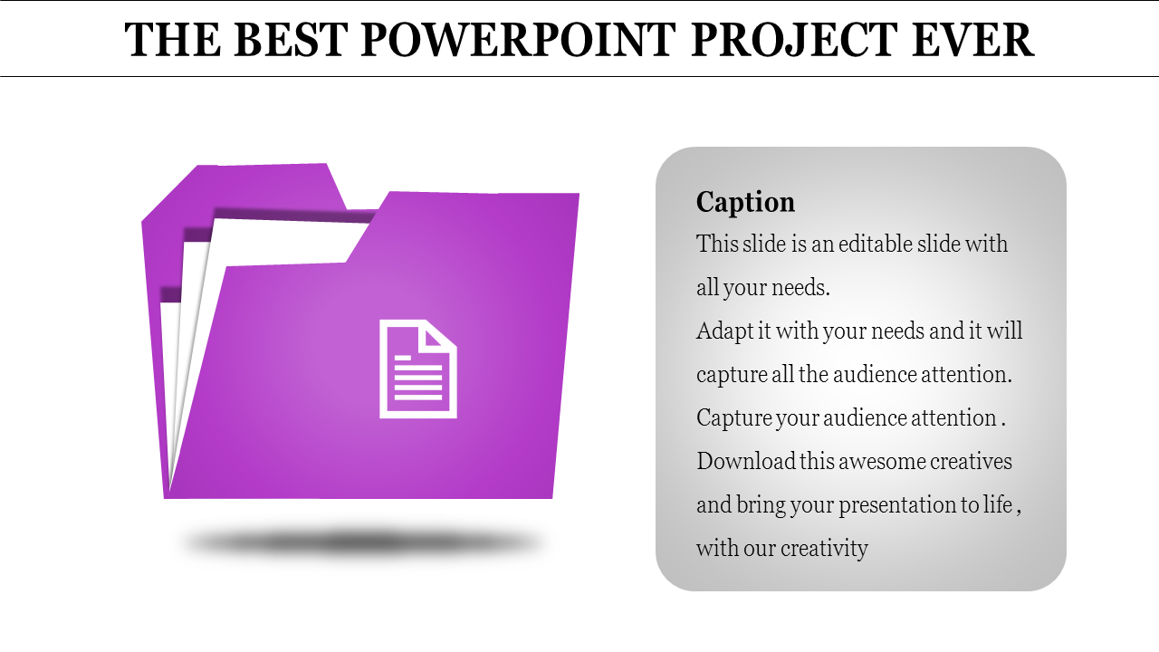 Stunning PowerPoint Project template and Google slides